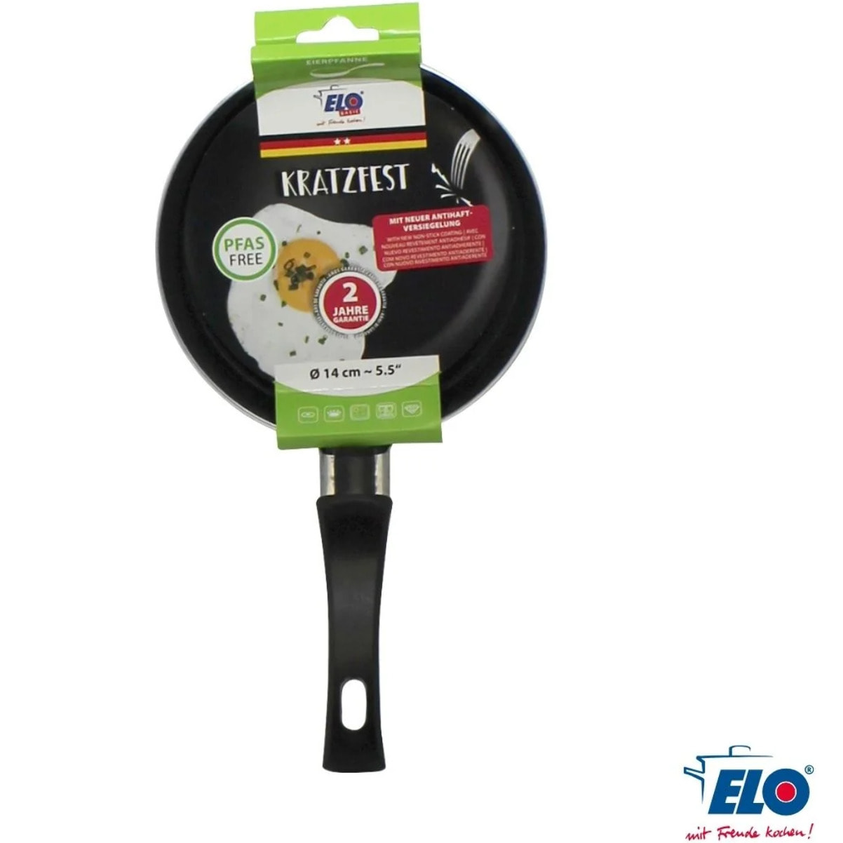 Ensemble de 2 Mini poêles à crêpe avec revêtement en céramique 14 cm ELO Juwel de Luxe