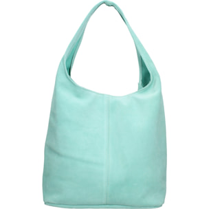 Borsa a mano da donna Made in Italy - Modello Valeria Chic - 100% pelle - 40.0 x 35.0 x 15.0 cm