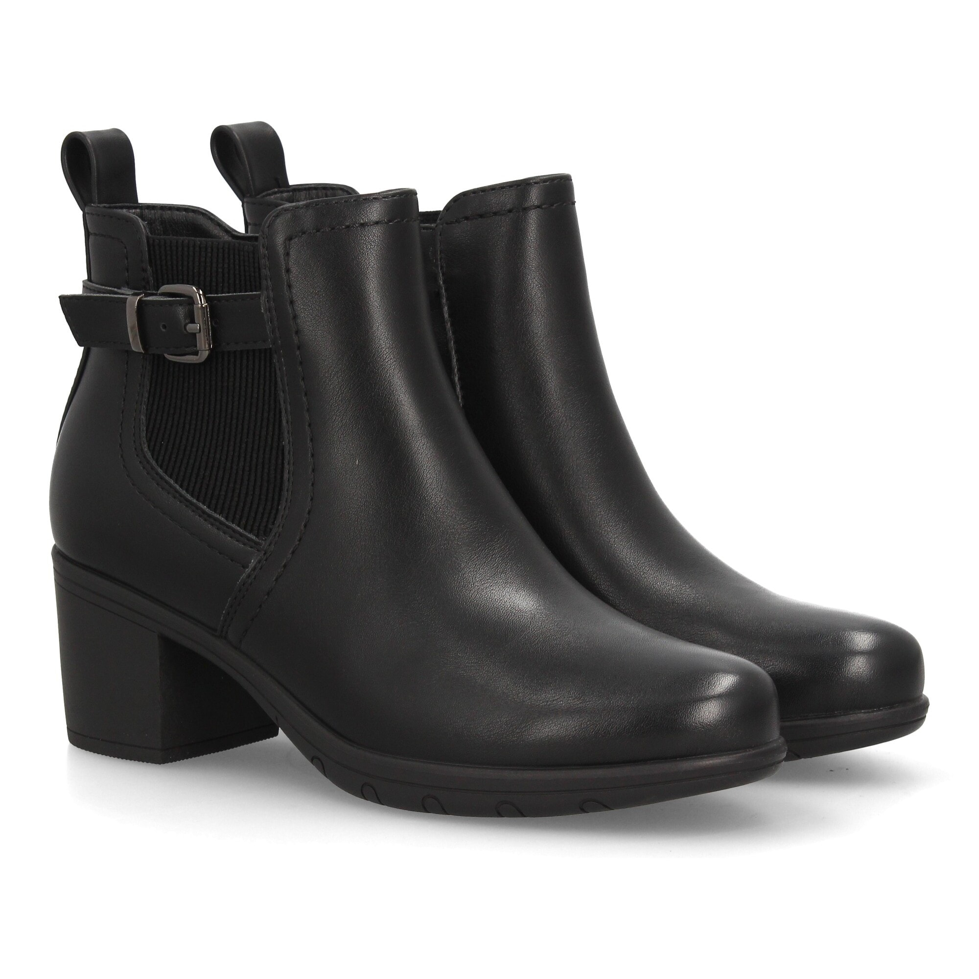 Botines Chelsea con hebilla decorativa