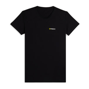 T-shirt Uomo Regular Fit in Jersey Melangé con Logo Bicolore