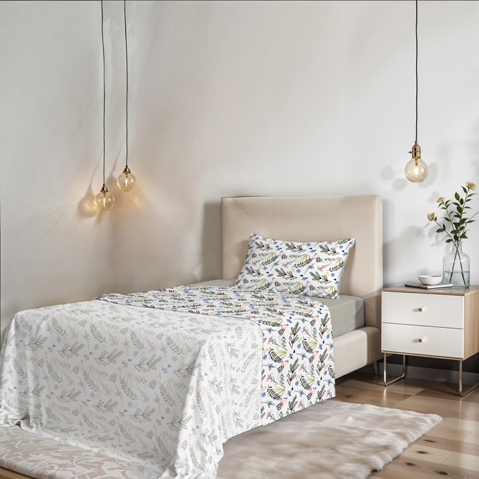 COMPLETO LETTO FANTASY PIAZZA E MEZZA - 100% MICROFIBRA