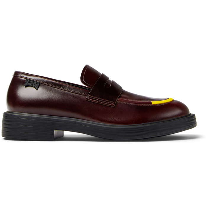 Zapatos de cordones - CAMPER Dean Twins - Burdeos - Cuero liso