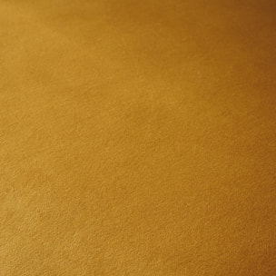 Fauteuil tripode en velours moutarde