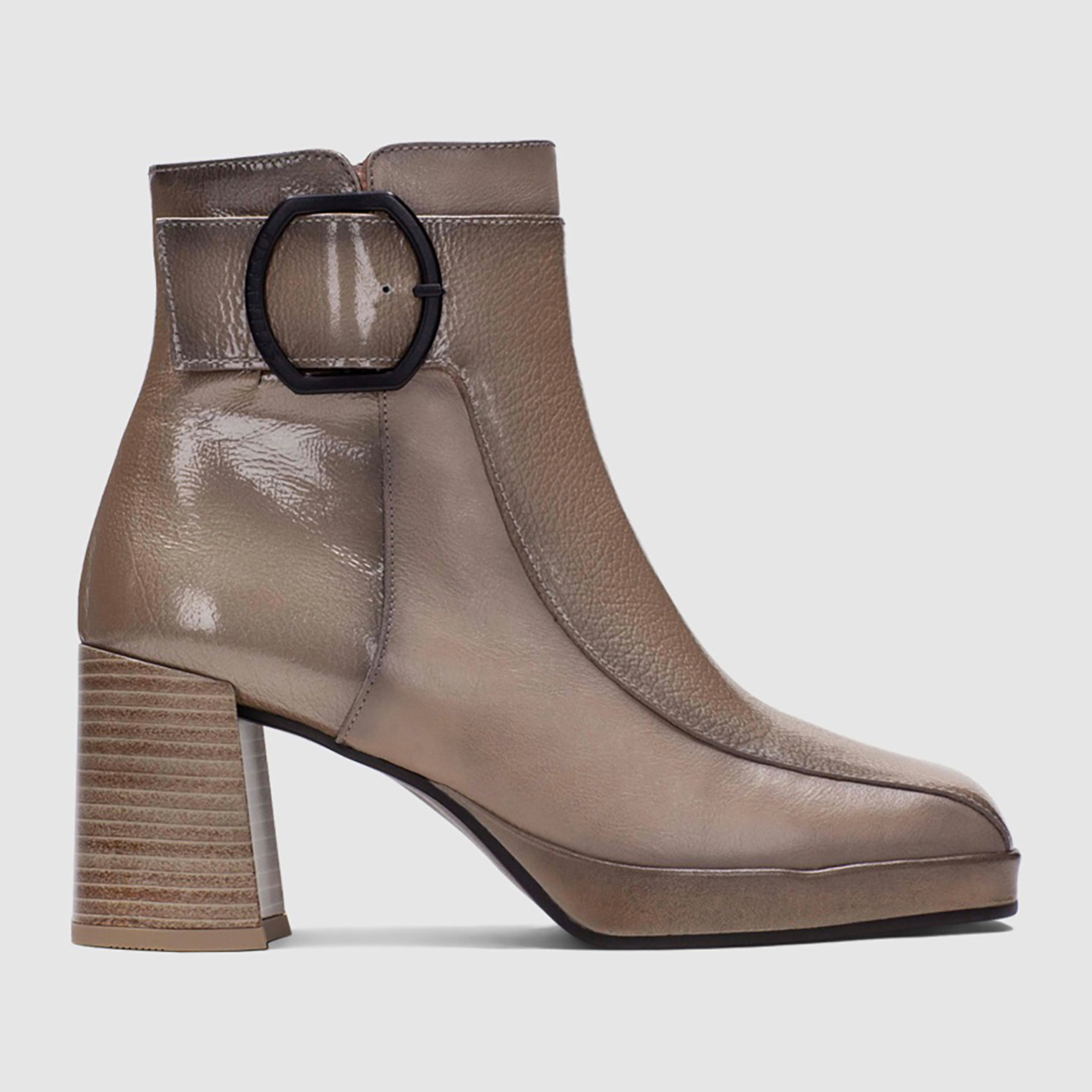 Botin Natalie Taupe 8 cm