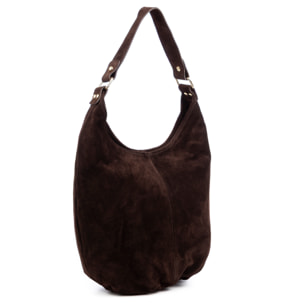 Basiano Borsa a spalla Donna. Pelle vera Camoscio