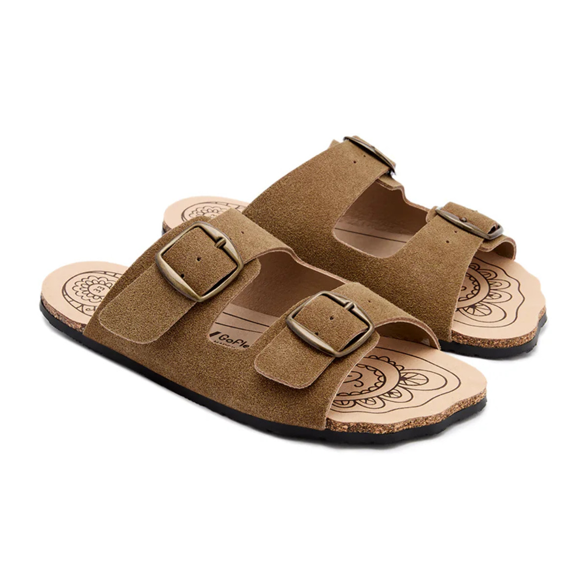 Sandalias Abiertas Barefoot Goflex en Camel