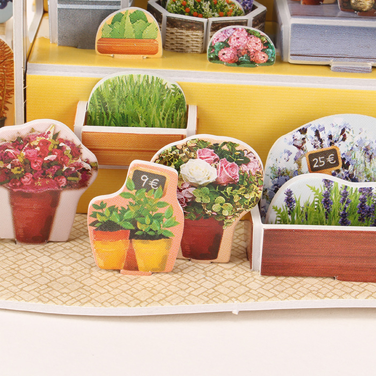 Puzzle 3D WORLD STYLE FRANCIA  Puesto de Flores tradicional