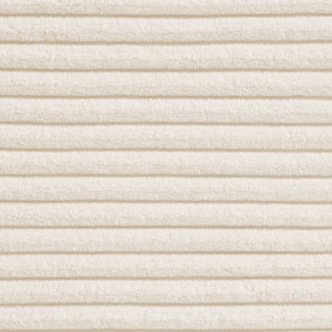 Chauffeuse velours côtelé 1 place crème L 91 x P 105 x H 72 cm - SOKOL