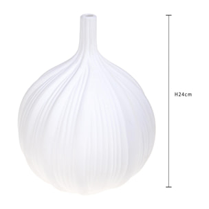 Vaso Cocoon 18Xh.24 Cm - Pezzi 1 - 18X24X18cm - Colore: Bianco - Bianchi Dino - Decori Casa E Complementi