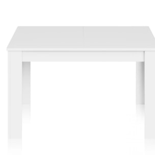 Mesa de comedor extensible Kendra 140 Blanco Artik (Blanco Mate)