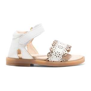 Sandali da bambina con stampa floreale