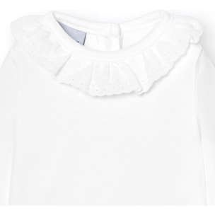 Body bebé manga larga cuello batista