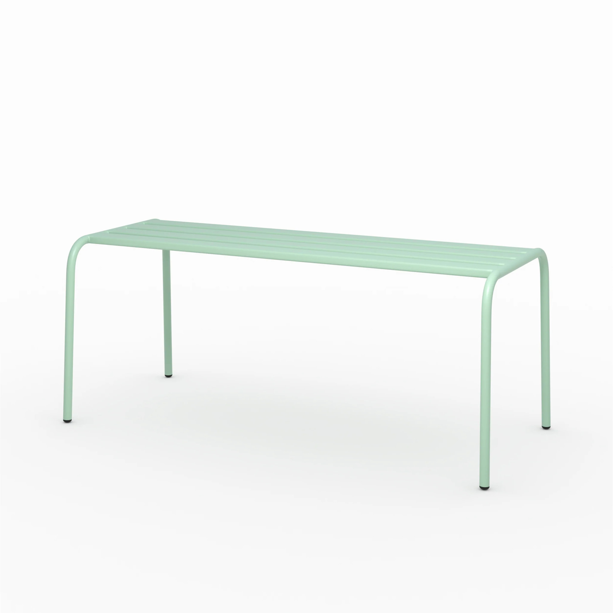 Banc de jardin en métal vert clair 2 personnes - Yumi