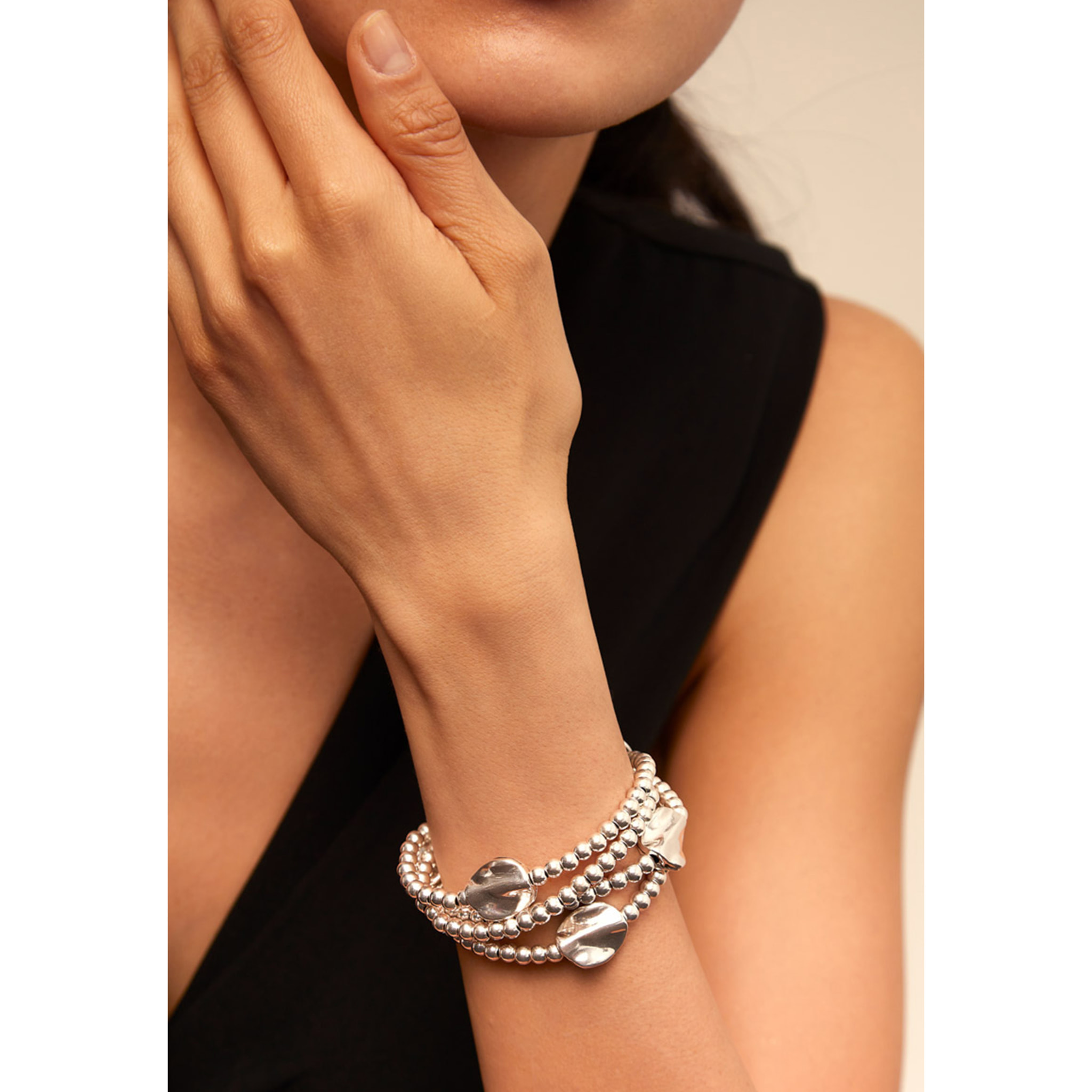 Pulsera Divina-Mente PLATEADO L