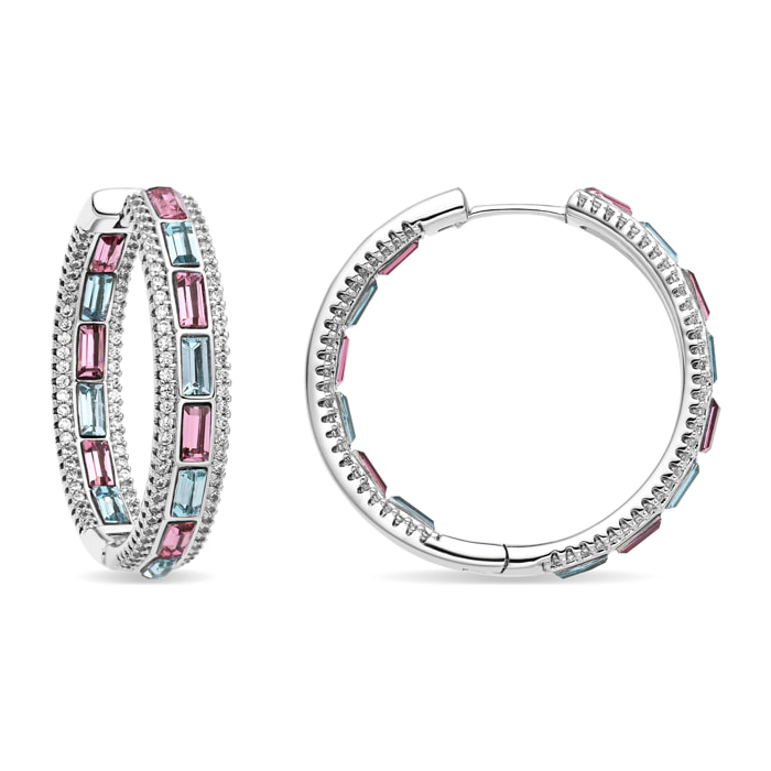 Pendientes Niue acabado plata