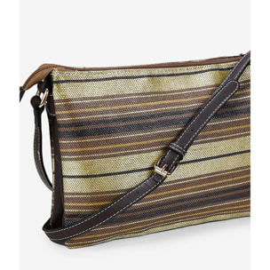 Bolso en rafia marrón