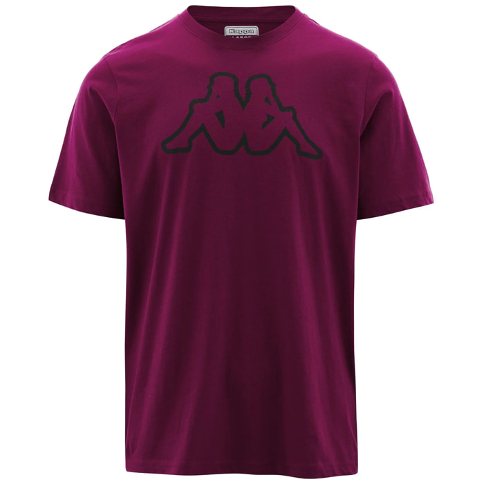 Kappa - T-Shirts & Top Uomo Viola - Logo Amberis Dk