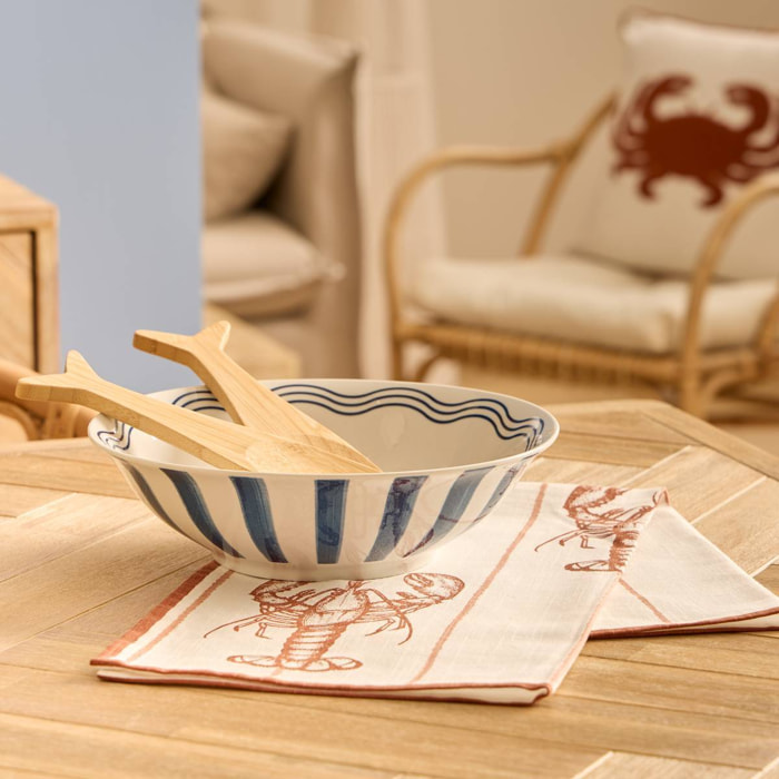 Saladier Oceania D25,8cm bleu