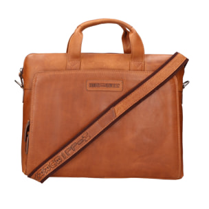 Borsa a tracolla  da uomo In Vera pelle Made in Italy 40x32x4 cm