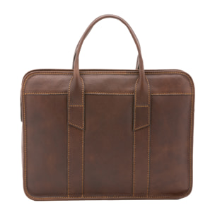 Borsa a mano  unisex In Vera pelle Made in Italy 40x30x8 cm