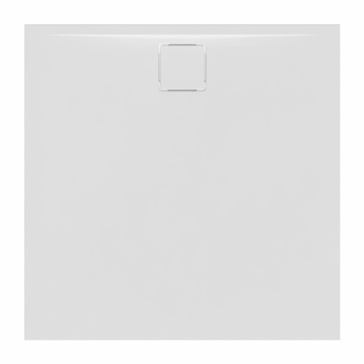 Vision Receveur de douche 90x90cm + Siphon Eslim90. Marbre coulé, blanc (SATSVVI90QB-S)
