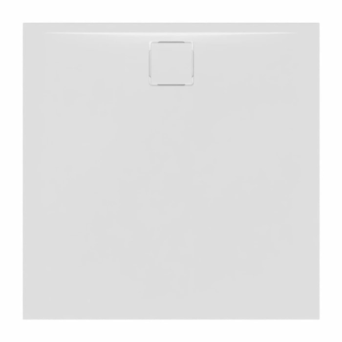 Vision Receveur de douche 90x90cm + Siphon Eslim90. Marbre coulé, blanc (SATSVVI90QB-S)