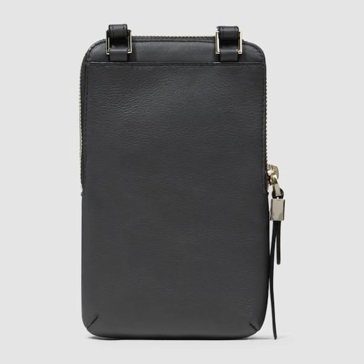 Piquadro Porta telefono da collo in pelle con porta carte di credito, schermato con protezione RFID