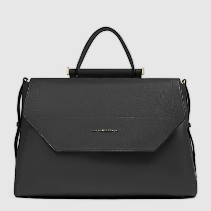 Piquadro Borsa modello satchel in pelle porta pc con protezioni antiurto e RFID