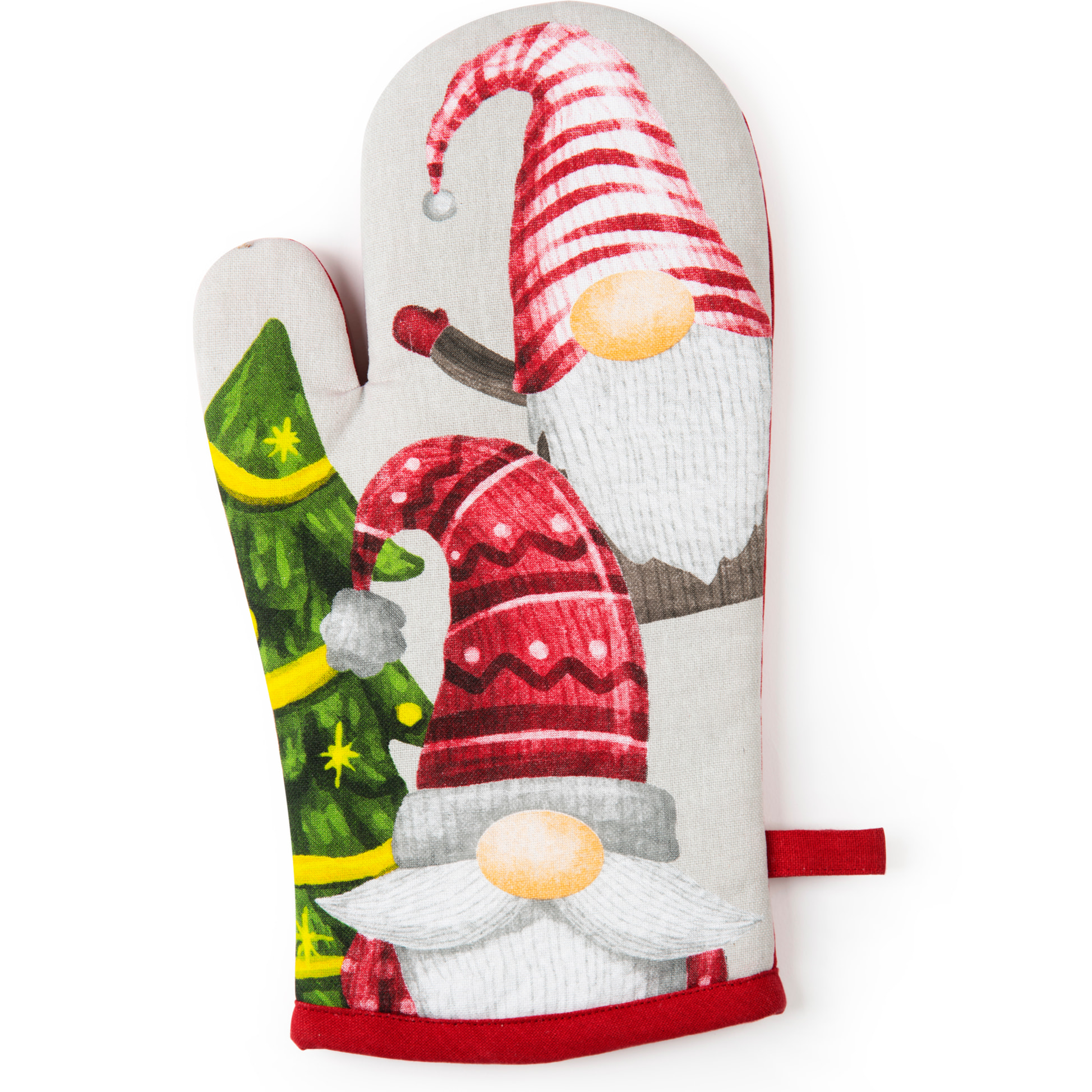 Set canovaccio con presina e guanto da cucina Excelsa – Gnomo Friends, Cotone Multicolore