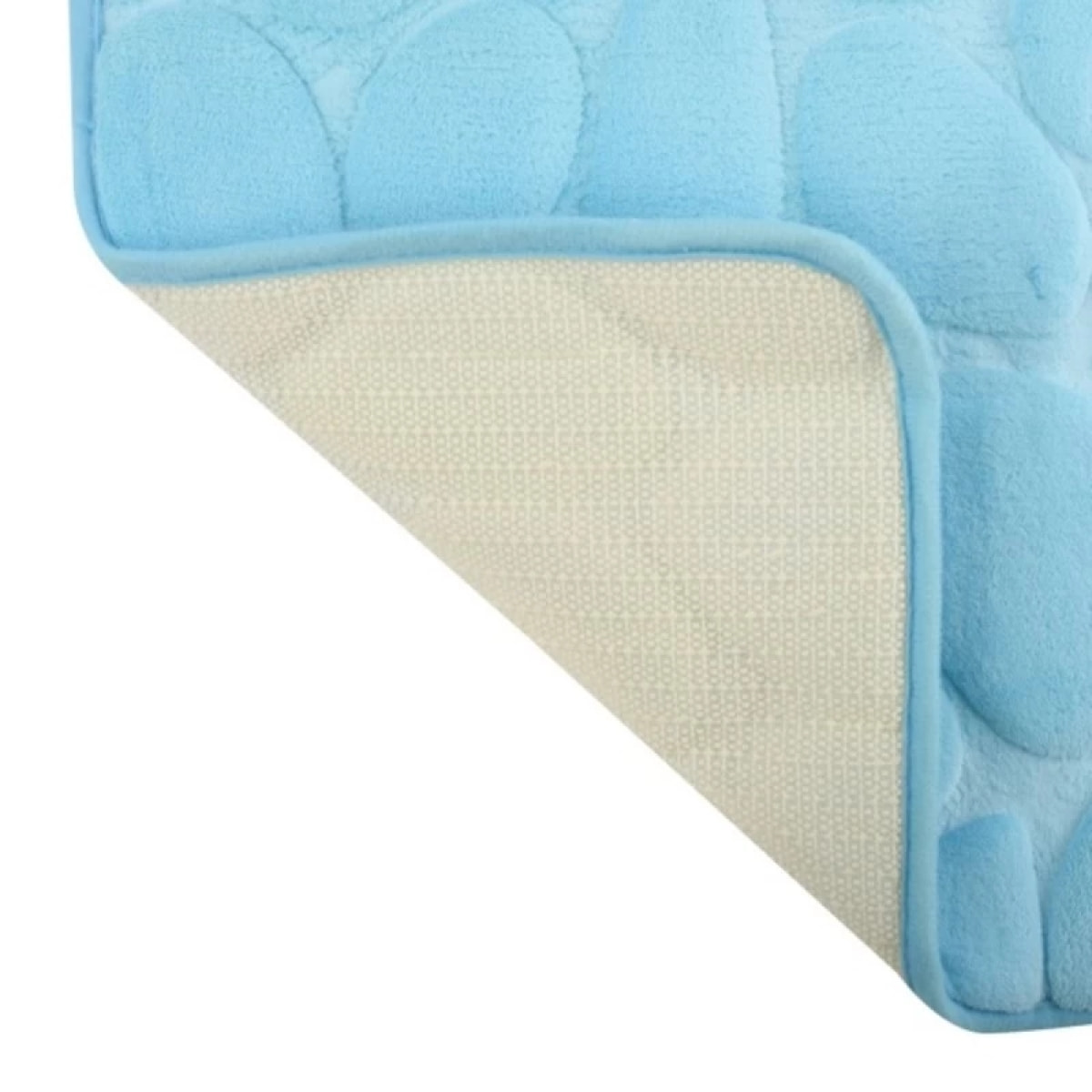 Tapis de bain Microfibre PEBBLE Bleu Clair MSV