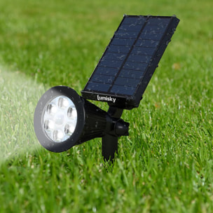 2 Spot solaire SPIKY Blanc froid 200LM