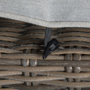 Pouf de jardin carré Polynésia Naturae