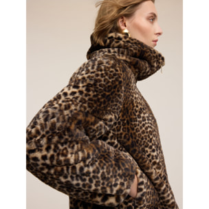 Motivi - Chaqueta efecto pelo reversible - Marrón