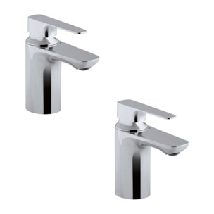 Lot de 2 mitigeurs lavabo Aleo+ sans tirette