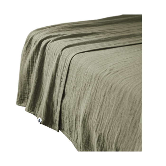 Drap plat en gaze de coton 240 x 300 cm - GAIA