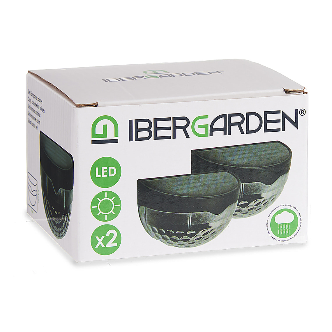 Set di luci solari da esterno con motivo di luce fredda.