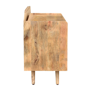 Buffet meuble de rangement vinyles en bois manguier massif L105 cm MATAHARI
