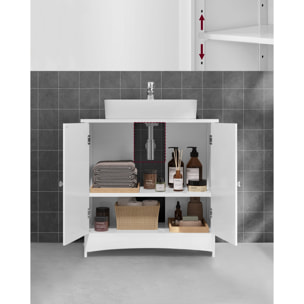 Mobile sottolavabo bianco in stile scandinavo