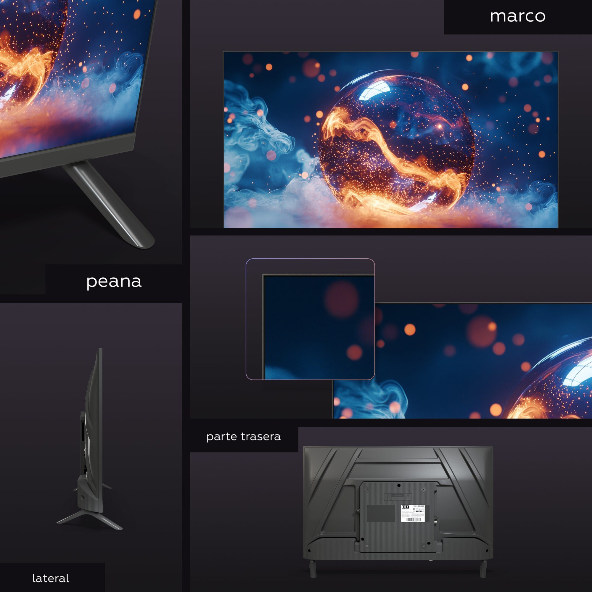 Smart TV 32 pulgadas HD Hey Google Official Assistant con control por voz. Televisor Android 14 - TD Systems PRIME32C21GLE