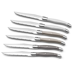 Tradition multicolore - Set di 6 coltelli da bistecca