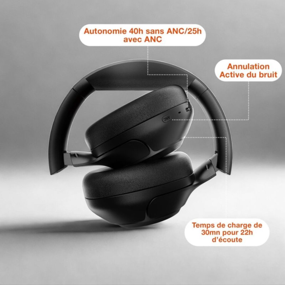 Casque ESSENTIELB AB1070 Bluetooth NC