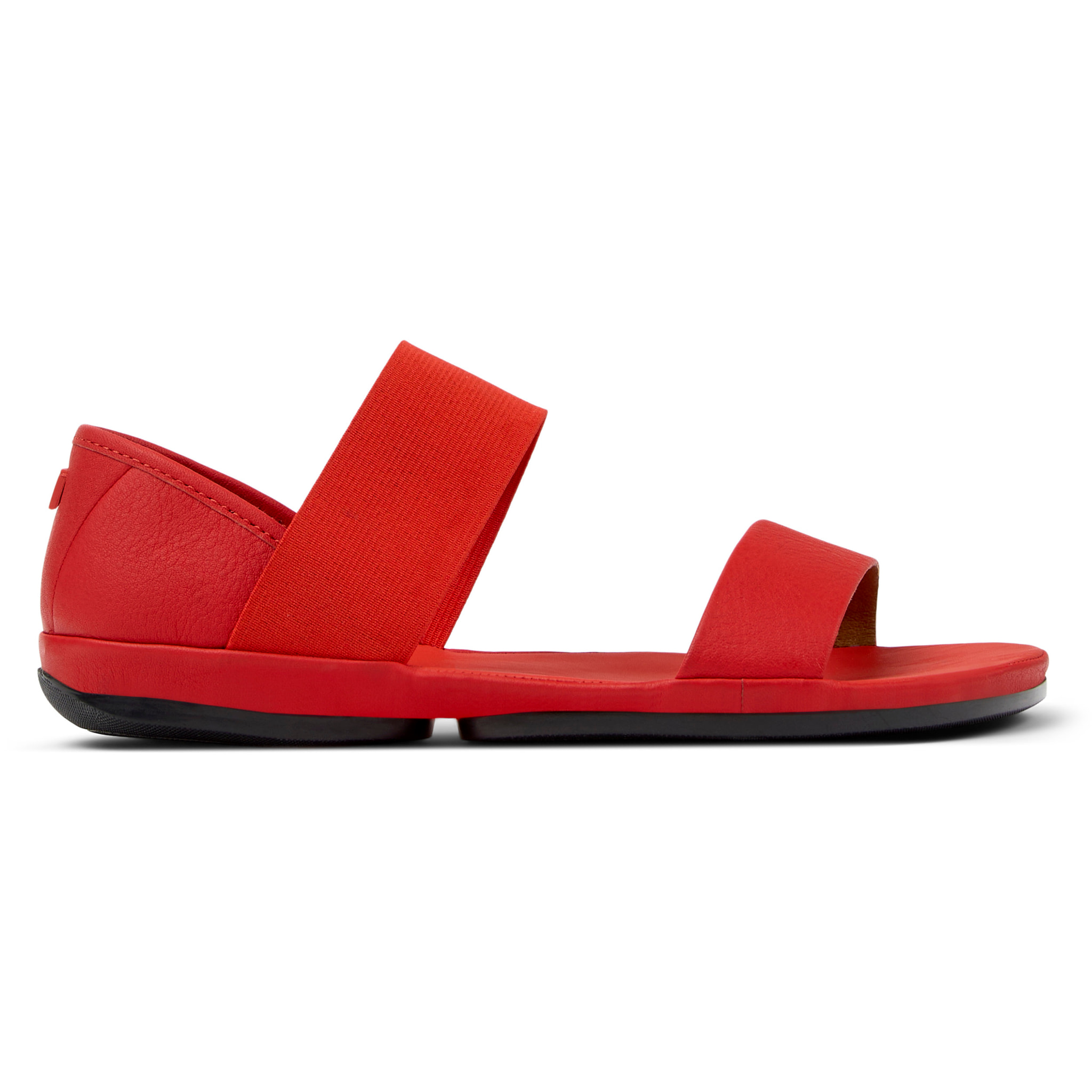 Sandalias - CAMPER Right Nina - Rojo - Cuero liso