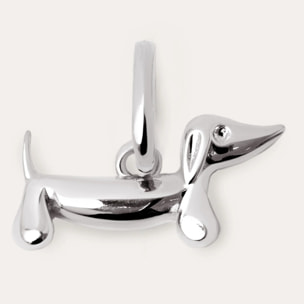 Charm Mini Dog Teckel Enamel Sky