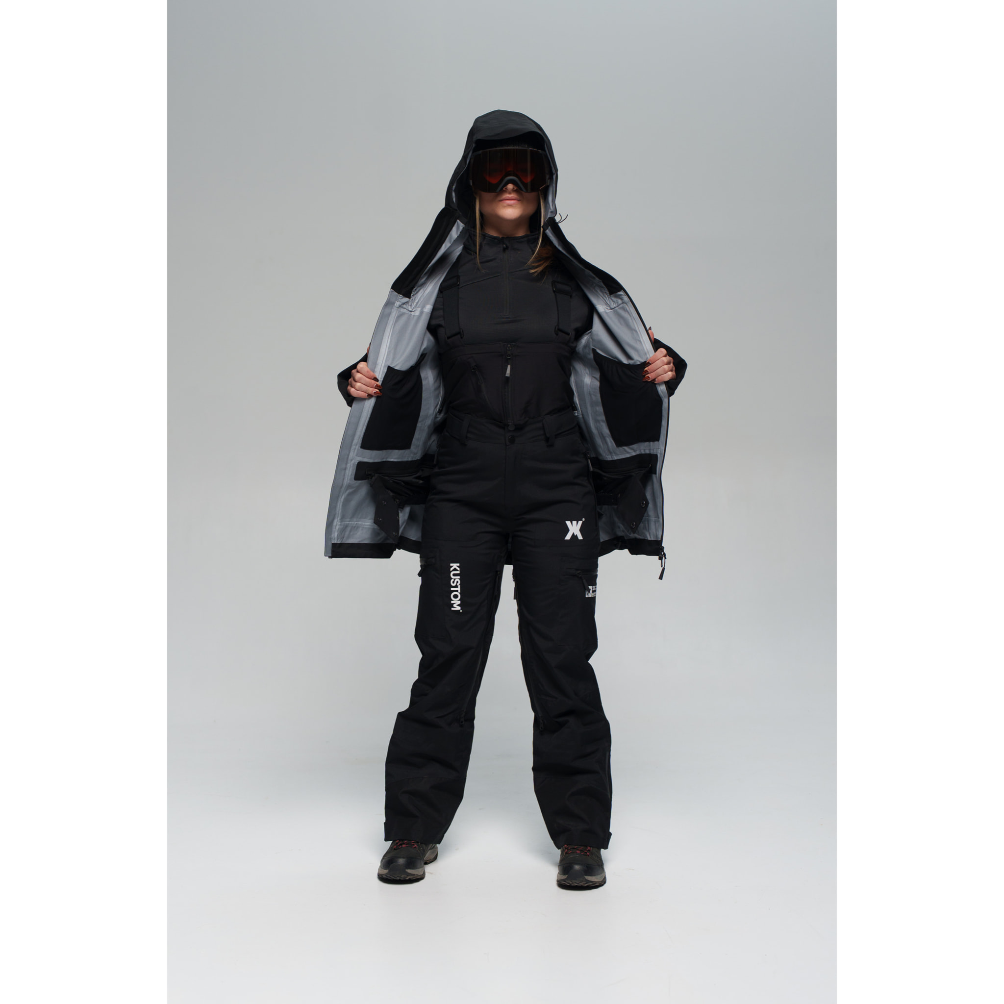 Maglietta termica AXIS KUSTOM nera DONNA