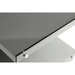 Mobile Porta TV Elementary in Vetro e MDF Grigio