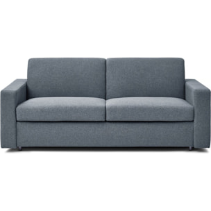 Canapé convertible express en tissu "Diana" - Couchage 140 cm - 3 places - Gris