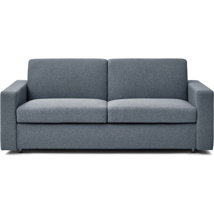 Canapé convertible express en tissu "Diana" - Couchage 140 cm - 3 places - Gris