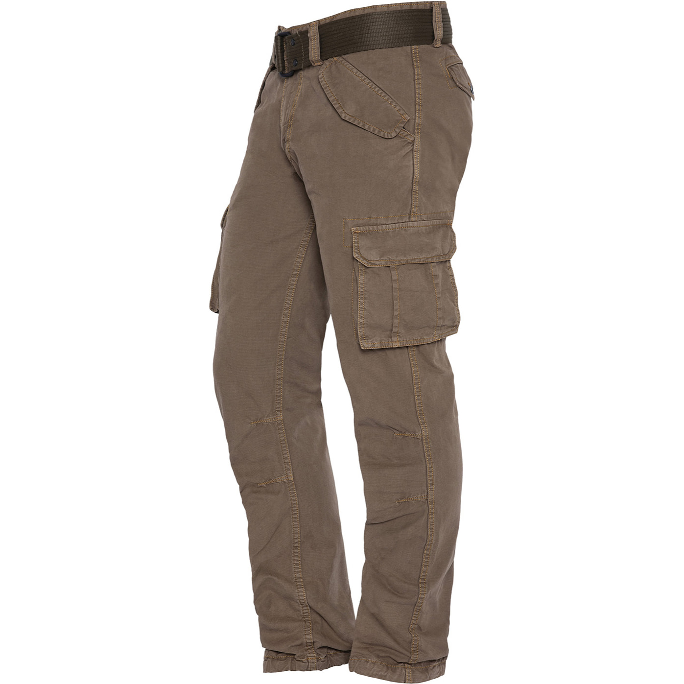 PANTALONE ARMY CON CINTURA  SCHOTT TOBACCO