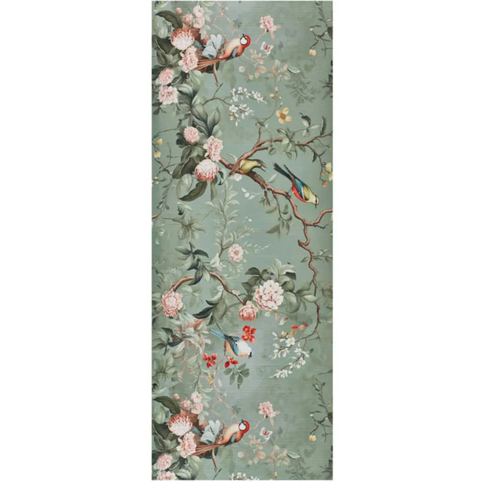 RICCI Alfombra lavable de cocina diseño floral multicolor, varias medidas disponibles.