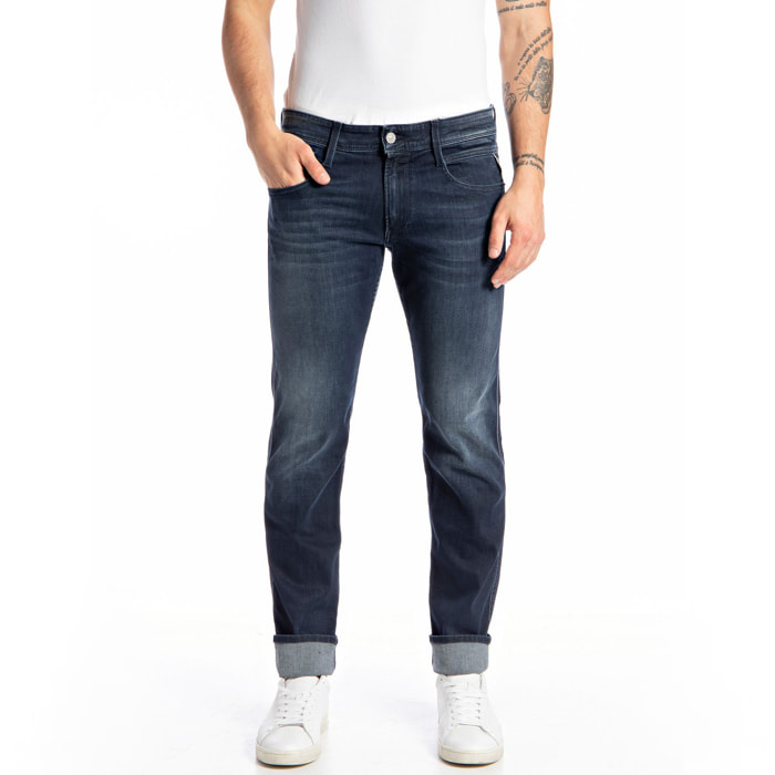 Jeans Rik - slim fit - algodón - azul denim oscuro